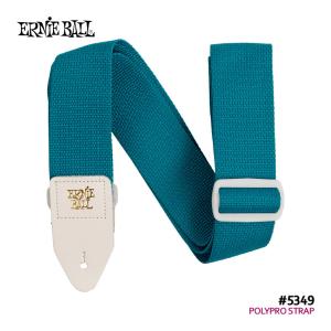 ERNiE BALL ギターストラップ POLYPRO STRAPS #5349 TEAL w/WHITE ティール アーニーボール｜merry-ys3