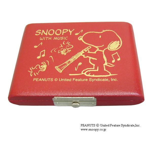 SNOOPY スヌーピー　リードケース B♭クラリネットレッド　5枚用