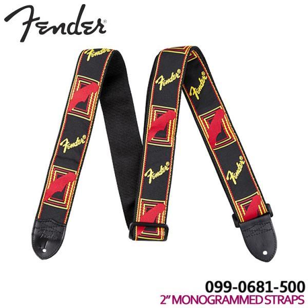 Fender ギターストラップ 2&apos;&apos; MONOGRAMMED STRAP 0990681500 B...