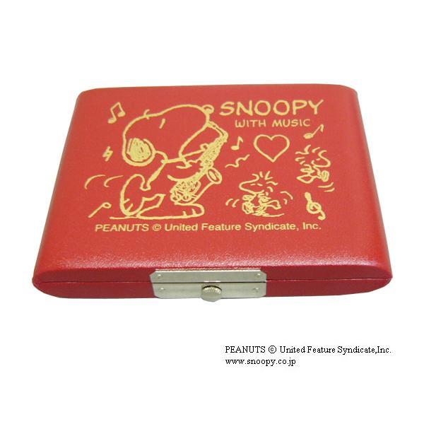 SNOOPY スヌーピー　リードケース アルトサックスレッド 5枚用