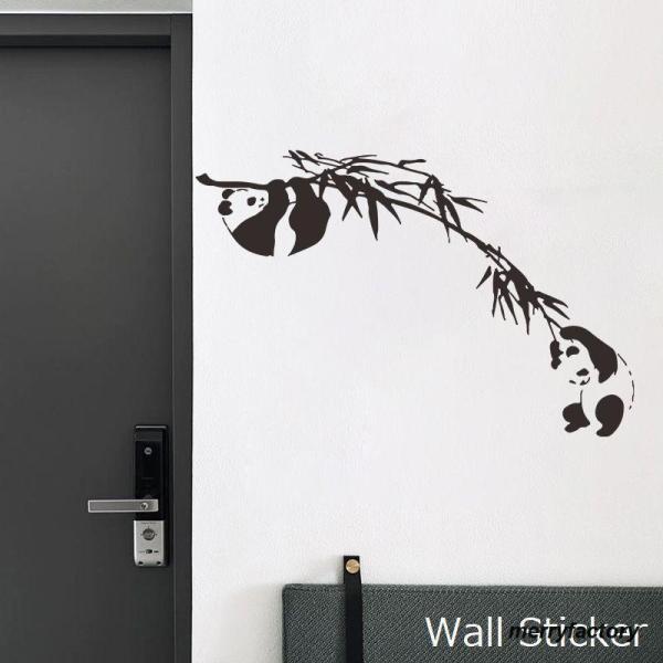 ウォールステッカー 壁紙シール 模様替え 飾り デコレーション 室内装飾 防水 可愛い パンダ 動物...