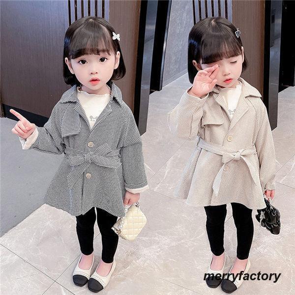 子供コート ガールズコート 女の子 長袖 スプリングコート キッズ服 トップス トレンチコート 防寒...