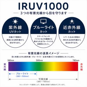 サングラス メンズ 伊達メガネ スクエア IR...の詳細画像1