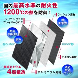 耐火バッグ 集金袋 【防災・防犯の専門家監修】...の詳細画像3