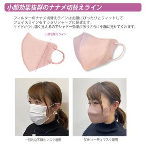 3Dビューティマスク 5枚入り 不織布 血色マ...の詳細画像5