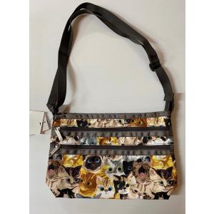 レスポートサック　キャットカフェ柄ショルダーバッグ