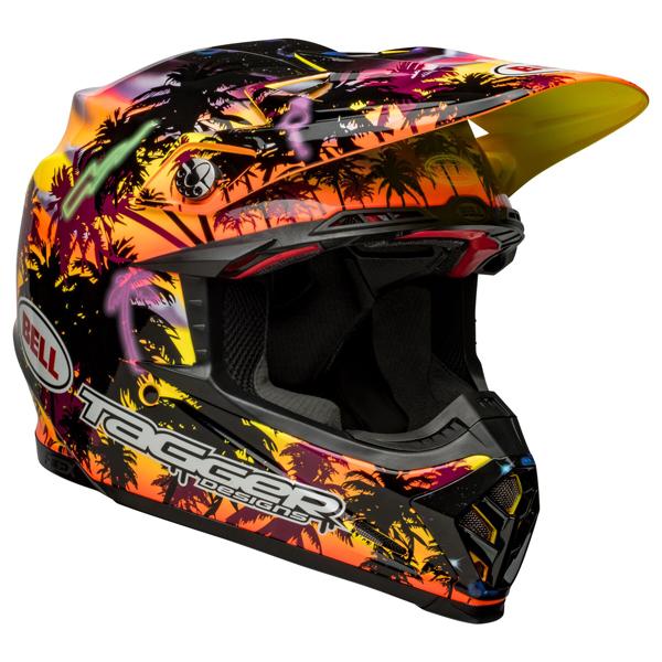 BELL Moto-9S Flex Tagger Tropical Fever Gloss Yell...