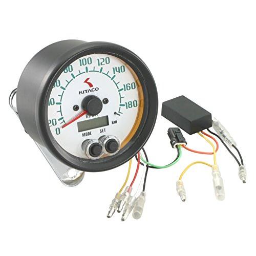 Size:80φ キタコ(KITACO) 電気式スピードメーター(80φ) 汎用(12V車用) 75...