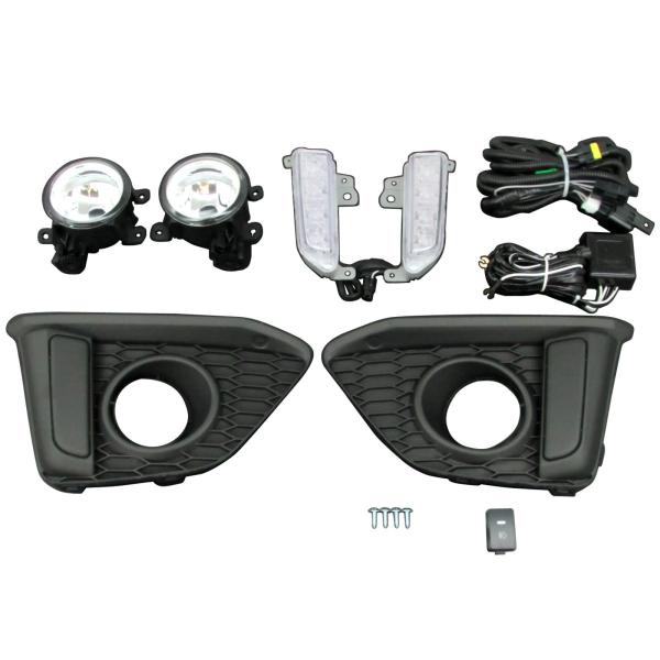 BRIGHTZ フィット GK 前期 LEDデイライト付フォグライトキット Bタイプ 【 FOG-H...