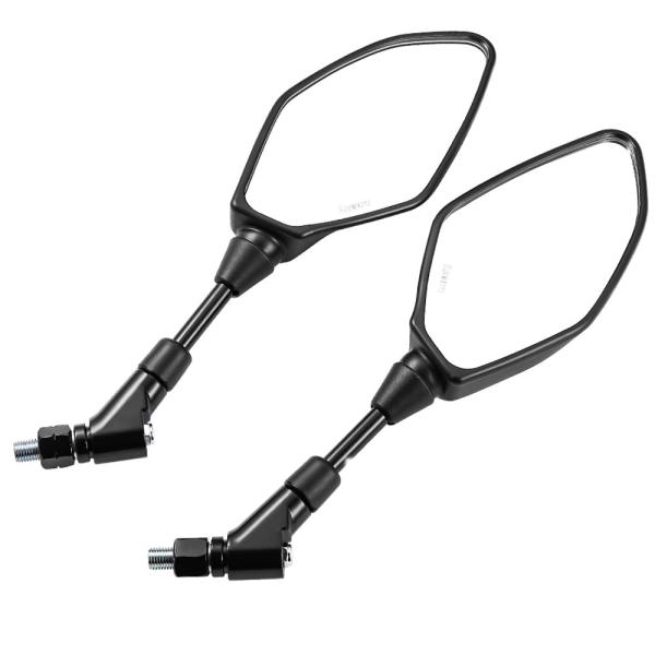 KEMIMOTO バイク ミラー 汎用 左右セット 8MM 10MM 逆/正ネジ 6個 オートバイ ...