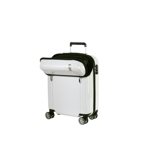 Color:ホワイトカーボン [トラベリスト] スーツケース トップオープン S 機内持込可 35L...