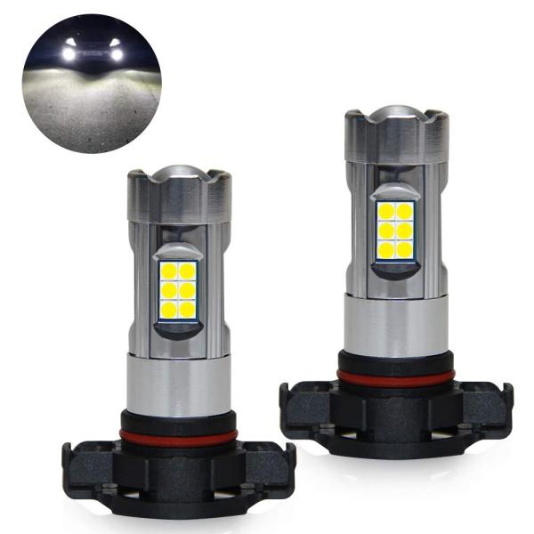 Size:PSX24W_Color:ホワイト TOPINC PSX24W LED フォグライト ホワ...