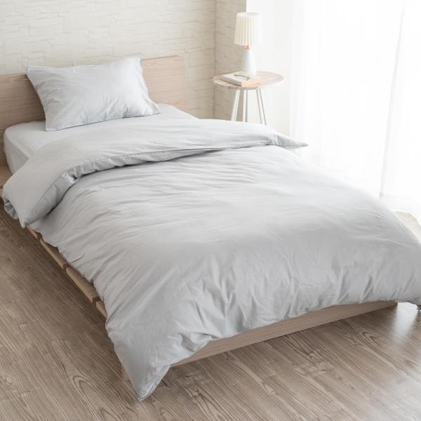 Color:グレー_Size:シングルロング シルフィーズ 掛け布団カバー 綿100 シングル 15...