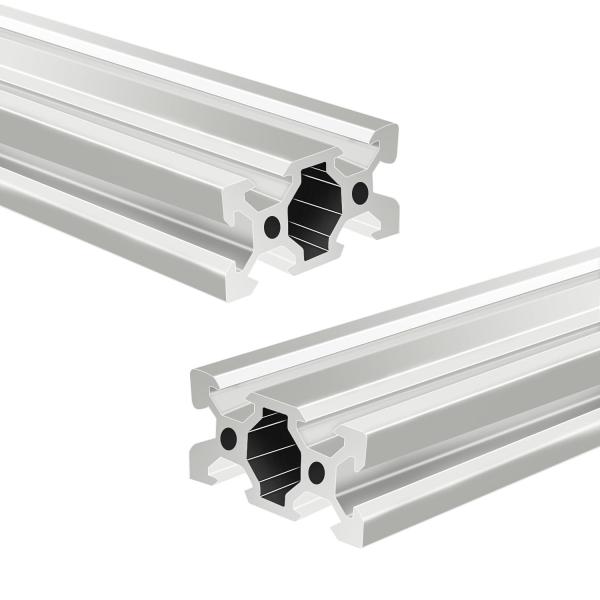 2個400mmアルミニウム押出Tスリットアルミプロファイル押出フレーム2040プリンタ3Dー部品用ヨ...