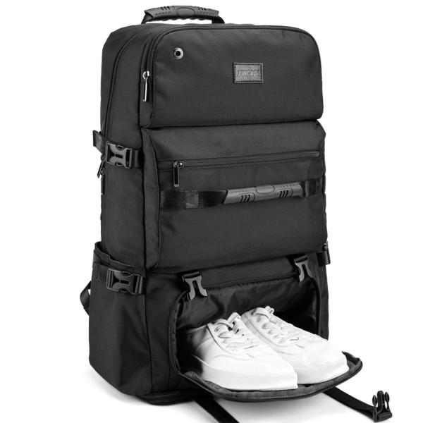 Color:ナイロン ブラック [shrradoo] 登山リュック 75L 大容量 リュックサック ...