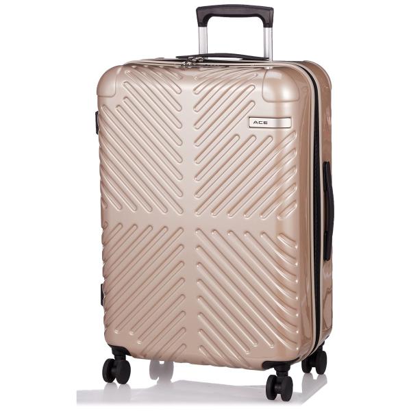 Color:ベージュ_Size:1. Sサイズ(機内持込)/2-3泊 ACE(エース) スーツケース...