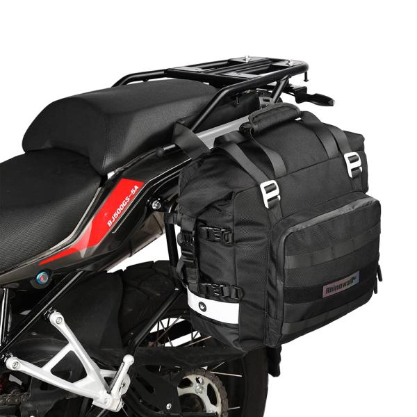 Color:Black20L_Size:Black20L Rhinowalk バイク用サイドバッグ ...