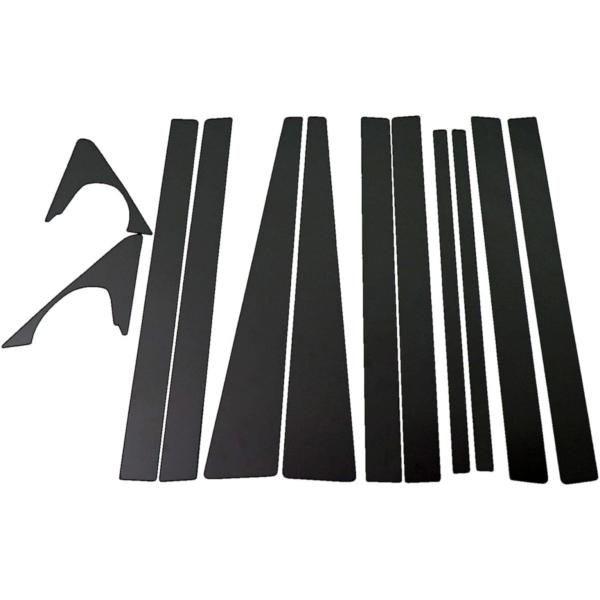 BRIGHTZ ランクル 80系 超鏡面ブラックメッキピラーパネルカバー 10PC バイザー無し用 ...