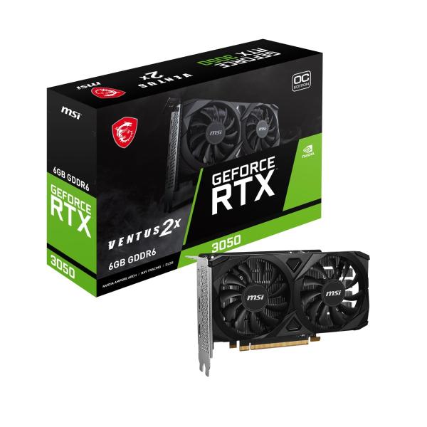 MSI GeForce RTX 3050 VENTUS 2X E 6G OC ゲーミンググラフィック...