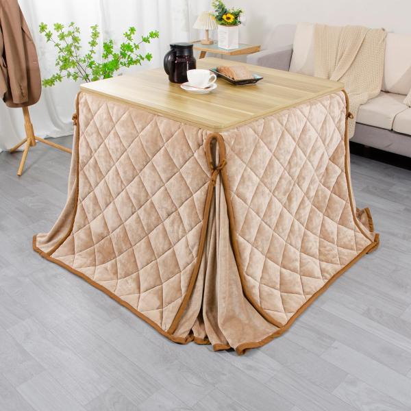 Size:テーブル用：約240x265cm【75~80×105cm天板対応】_Color:ベージュ ...