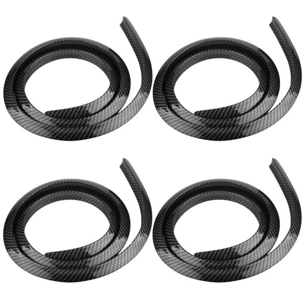 Color:カーボン調 TIGRE BLANC フェンダー アーチ モール 汎用 オーバー フェンダ...