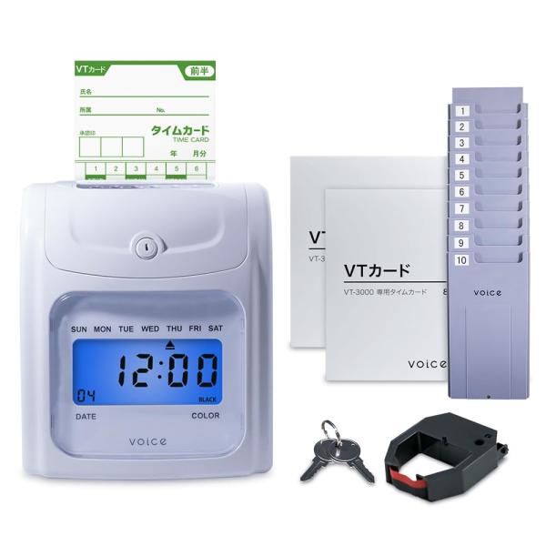 Style:240枚 (80枚×3箱) 付き ラックセット VOICE(ヴォイス) タイムレコーダー...