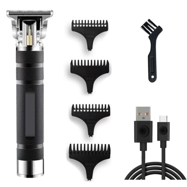 Color:Black 黒 メンズ 電動バリカン ヘアカッター 散髪用 バリカン 充電式 プロ仕様 ...