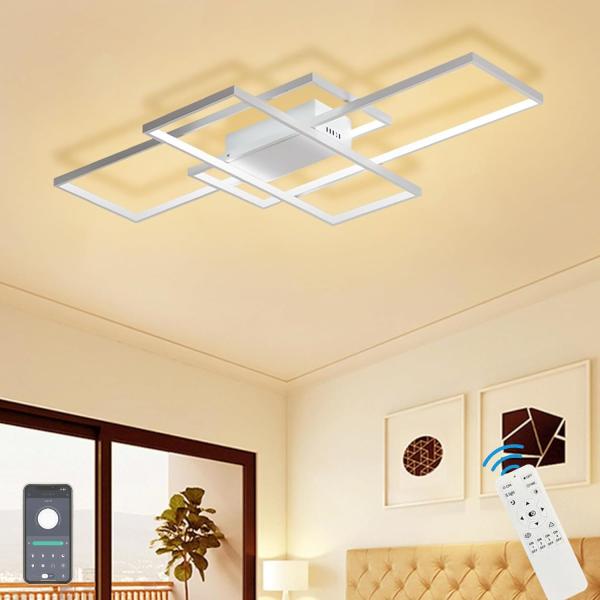 Color:ホワイト_Size:90*50cm 6-10畳 STARIY シーリングライト おしゃれ...