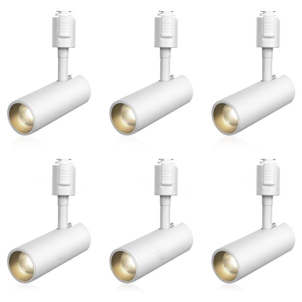 Color:ホワイト-昼白色_Size:6個セット SPAHER ライティングレール用スポットライト...