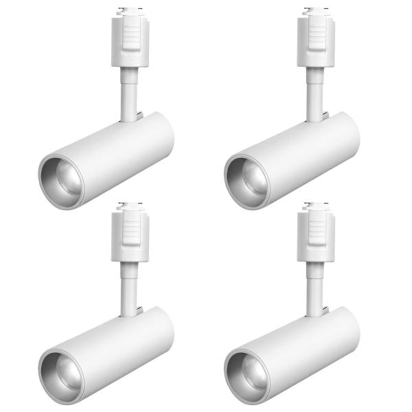 Color:ホワイト-昼光色_Size:4個セット SPAHER ライティングレール用スポットライト...