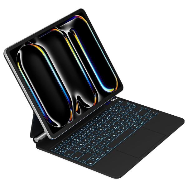 Size:2024 iPad Pro13インチM4_Color:ブラック QERDAOYI マジック...