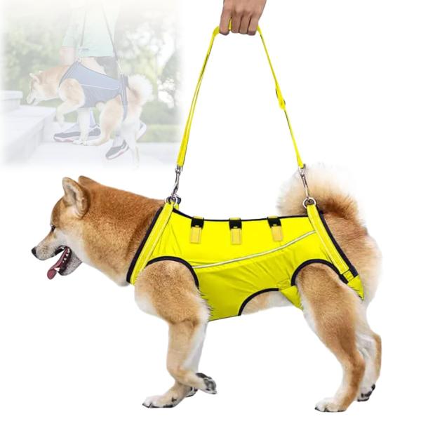 Color:イェロー_Size:S(4-8kg)) GIIPET-犬用介護ハーネス 犬 介護用ハーネ...