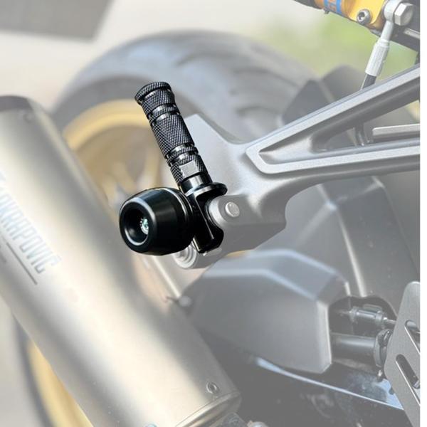 Color:ブラック LEDISHUN タンデムステップ スライダー カワサキ ZX-25R/SE ...