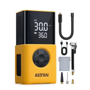 AstroAI L7S 電動空気入れ エアコンプレッサー 2025年新登場 バ・ Color:イエロー AstroAI L7S 電動空気入れ エアコンプレッサー 2025年