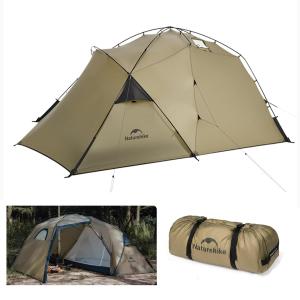 Color:The Hill（15D） Naturehike The HILL テント 煙突穴付き 2.24kg超軽量 前室付き 5.36m2大空間 1-2人用 多機能 防撥水PU1500mm+ 防風 X型ポール構造 スト