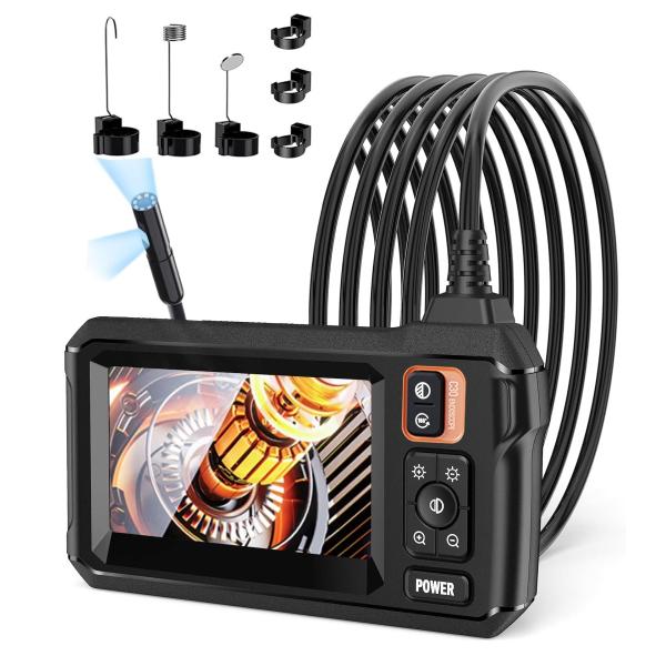 Model:デュアルレンズ-5m ファイバースコープ 極細 7.9mm フルHD 【デュアルレンズ・...