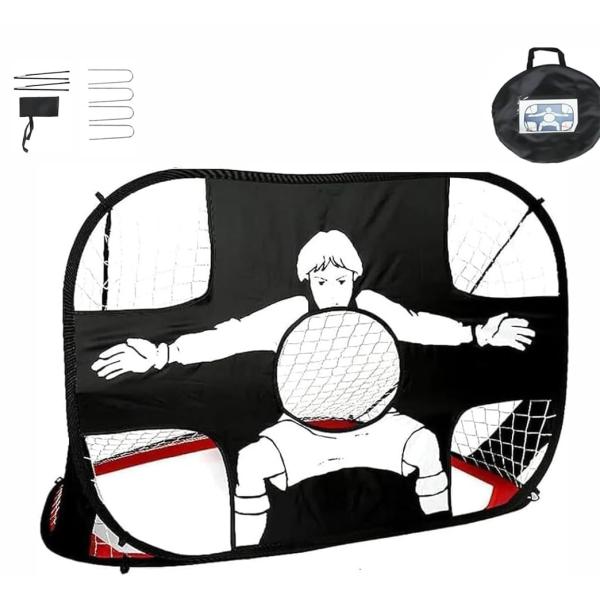 Style:1個セット [BOEN] 子供サッカーゴール 折りたたみ 一台 二役 ポップアップサッカ...