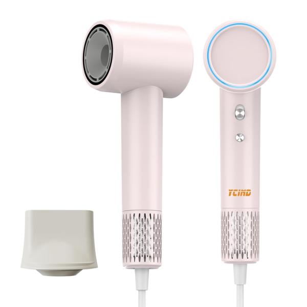Color:ピンク 【2025最新進化モデル 】 ドライヤー 高速 ダブルケアドライヤー 5m3/分...