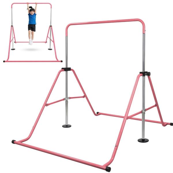 Color:ピンク Supaliss 鉄棒 室内 子供 屋外 つぼう ブランコ 折り畳み式 ぶら下が...