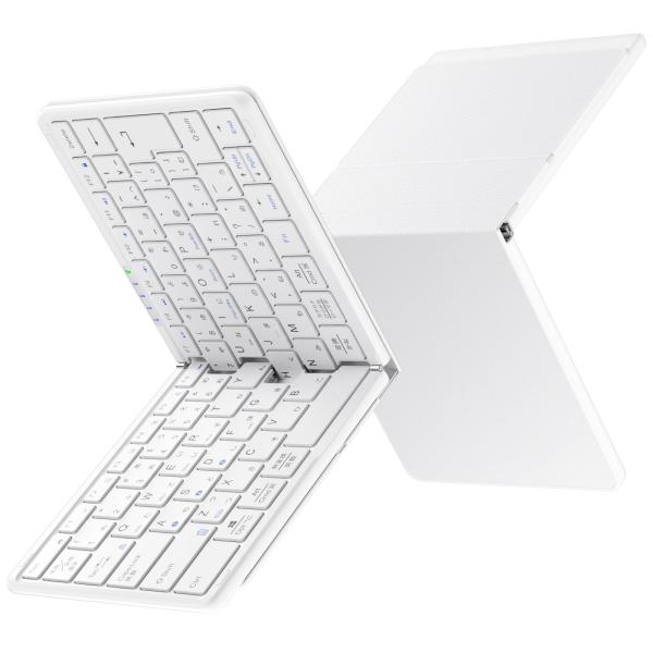 Color:ホワイト_Size:小型 【2025革新版】Omikamo キーボード Bluetoot...