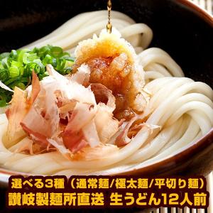 選べる3種（通常麺/極太麺/平切り麺）讃岐製麺所直送 生うどん12人前（300g×4P）メール便【4〜5営業日以内に出荷】｜meshiya