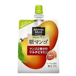 SALE コカコーラ ミニッツメイド朝マンゴ 180gパウチ×24本 送料無料 【2〜3営業日以内に出荷】｜meshiya