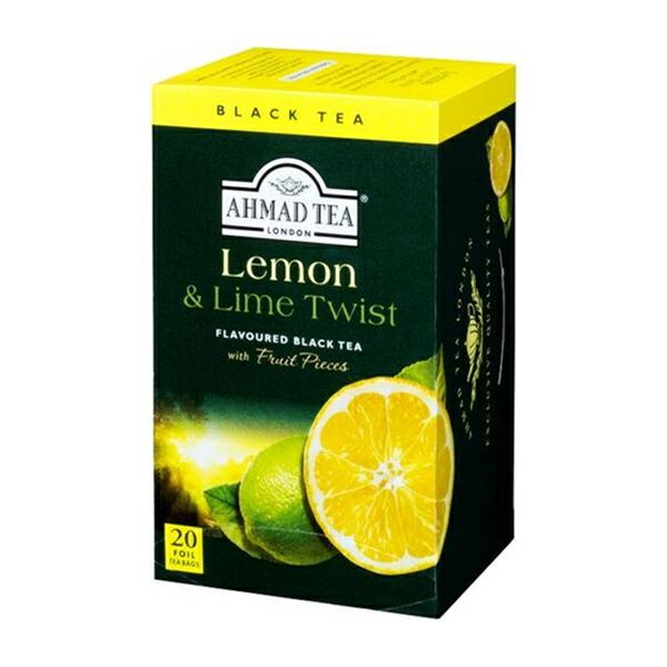AHMAD TEA アーマッドティーレモン＆ライム ツウィスト×2箱 40袋 紅茶【3〜4営業日以内...