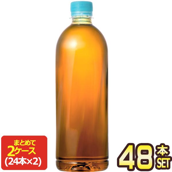 コカコーラ やかんの麦茶 from 爽健美茶 ラベルレスボトル 650mlPET×48本[24本×2...