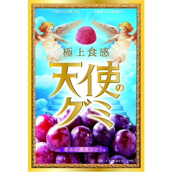 （5袋セット）天使のグミ　恵みの濃厚ぶどう味　40ｇ×5袋セット（A）（代引不可・他の商品と混載不可...
