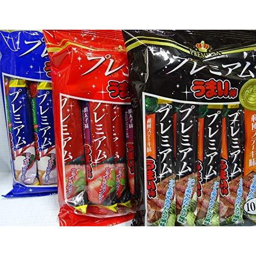 プレミアムうまい棒 3種アソート (モッツアレラチーズ&amp;カマンベールチーズ味 / 明太子味 / 和風...