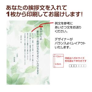【あなたのあいさつ文を入れて1枚から印刷OK!...の詳細画像1