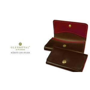 正規品 別注カラー【 GLENROYAL / グレンロイヤル 】●ブライドルレザー カードケース ( 名刺入れ ) BUSINESS CARD HOLDER 03-6131（新品）｜messenger