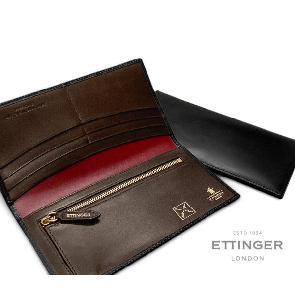 ETTINGER社公認正規販売店 ETTINGER エッティンガー 長財布 953AECJR BLA...