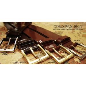 MESSENGER メッセンジャー コードバンベルト トラッドファッション復刻版 本格派 ステッチな...